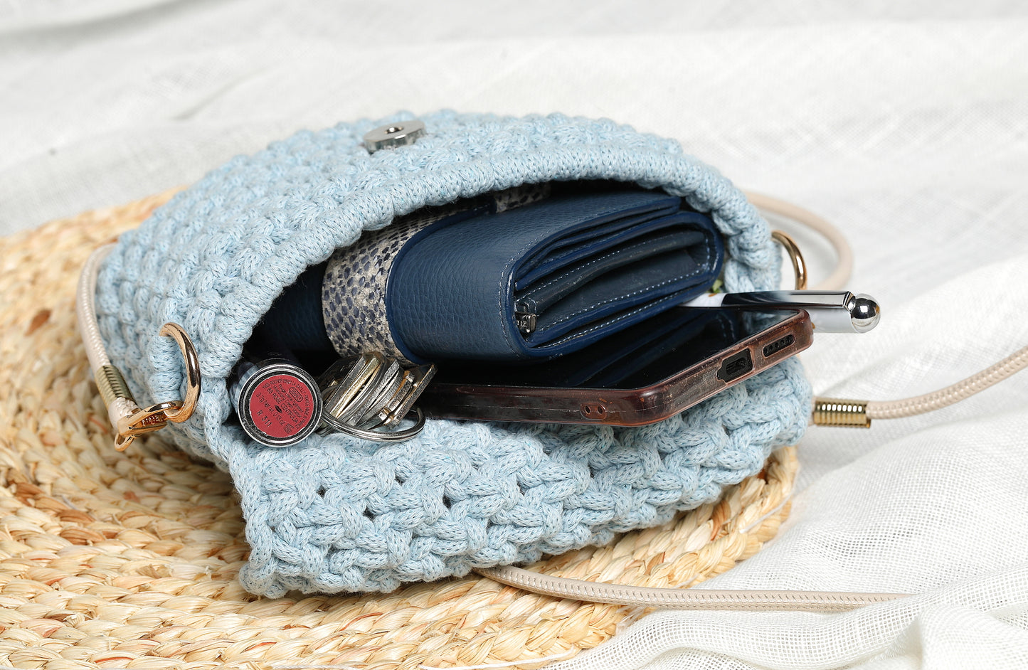 Bolso Natura · Diseño natural en macramé ·