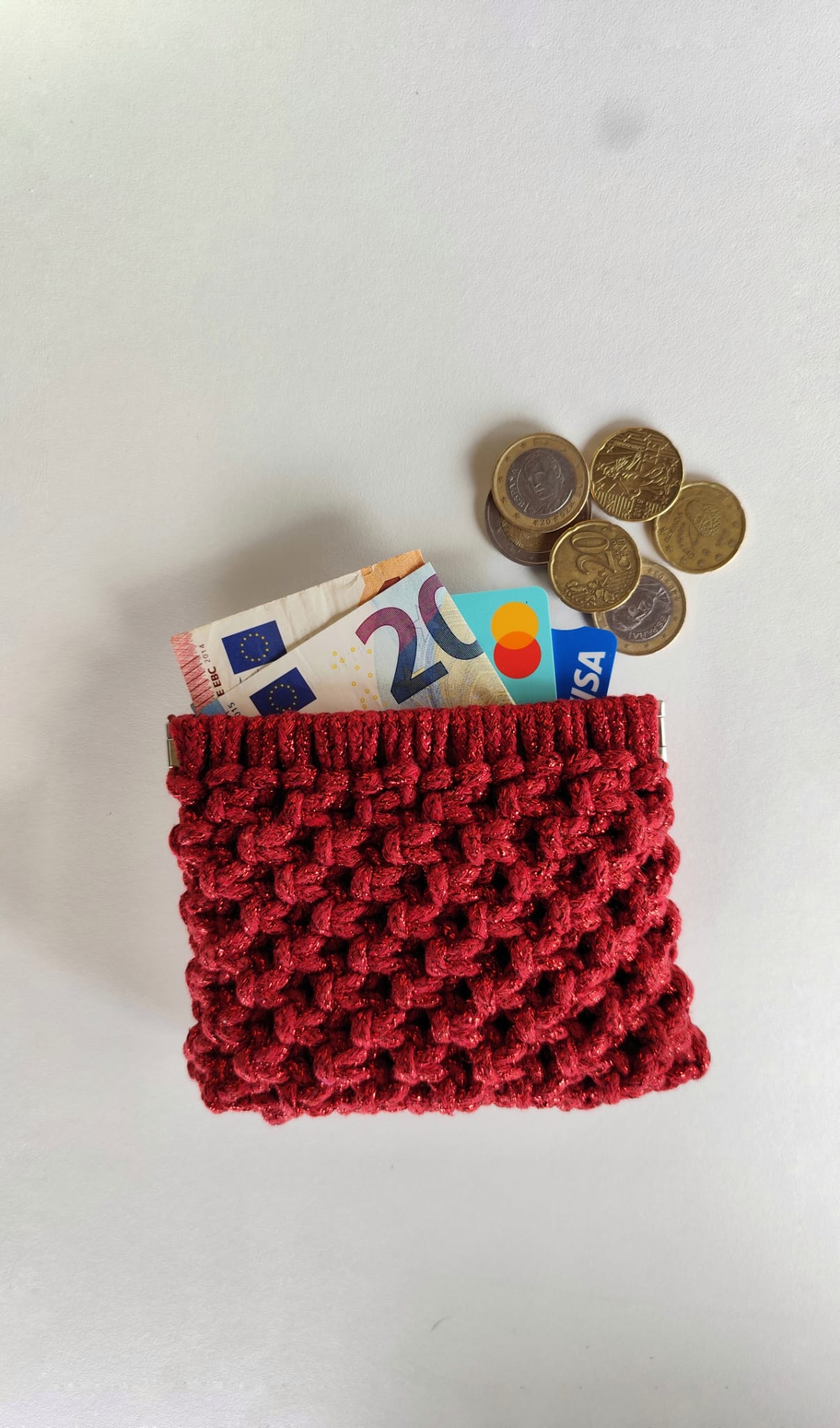 Monedero Hilo Brillante · 336 nudos de calma y destellos ·