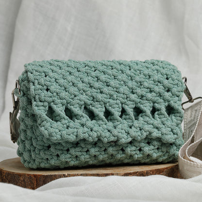 Bolso Esencia · Bandolera de macramé artesanal ·