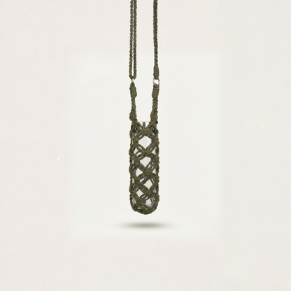 Portabotellas "Vital" · Macramé sostenible para el día a día ·