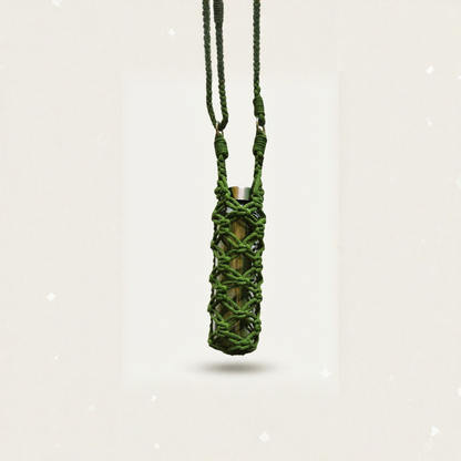 Portabotellas "Vital" · Macramé sostenible para el día a día ·