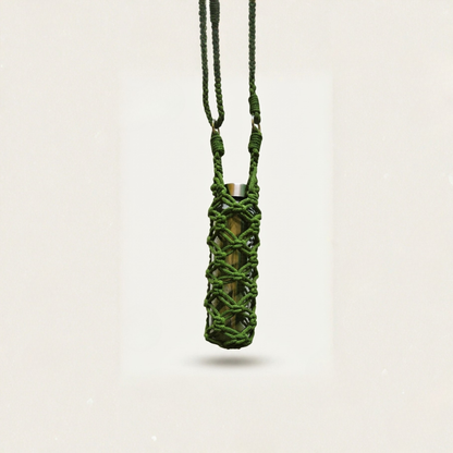 Portabotellas "Vital" · Macramé sostenible para el día a día ·