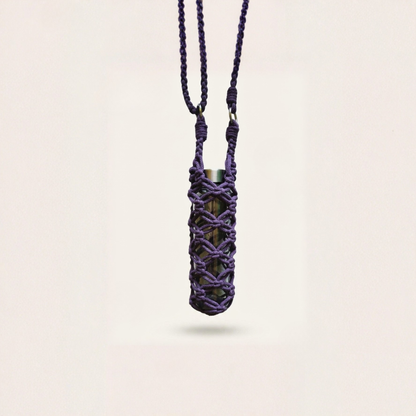 Portabotellas "Vital" · Macramé sostenible para el día a día ·