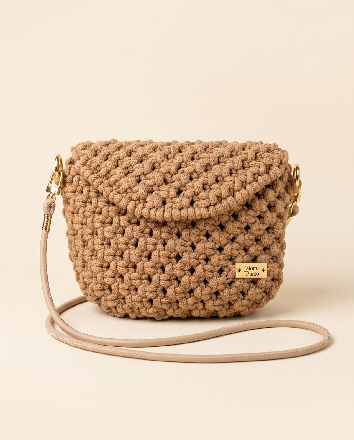 Bolso Natura · Diseño natural en macramé ·