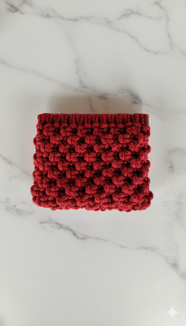 Monedero Hilo Brillante · 336 nudos de calma y destellos ·