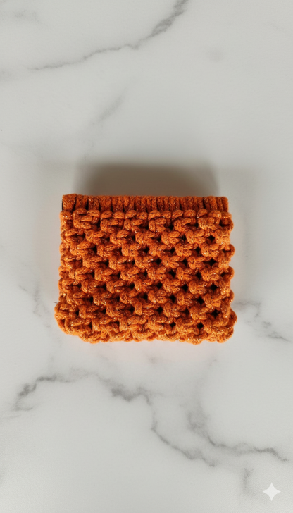 Monedero Hilo Brillante · 336 nudos de calma y destellos ·