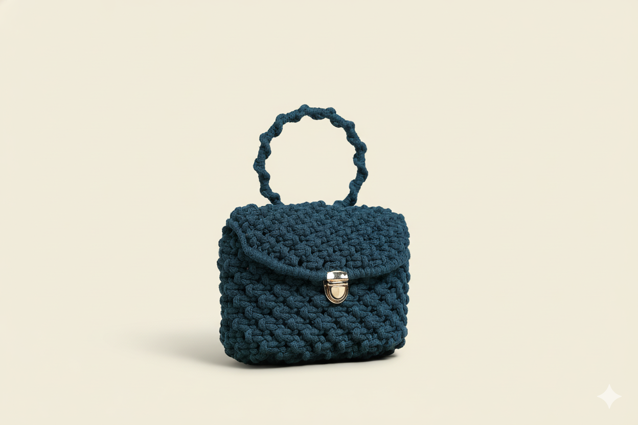 Bolso Deseo · Elegancia artesanal en macramé ·