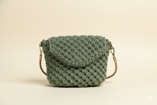 Bolso Natura · Diseño natural en macramé ·