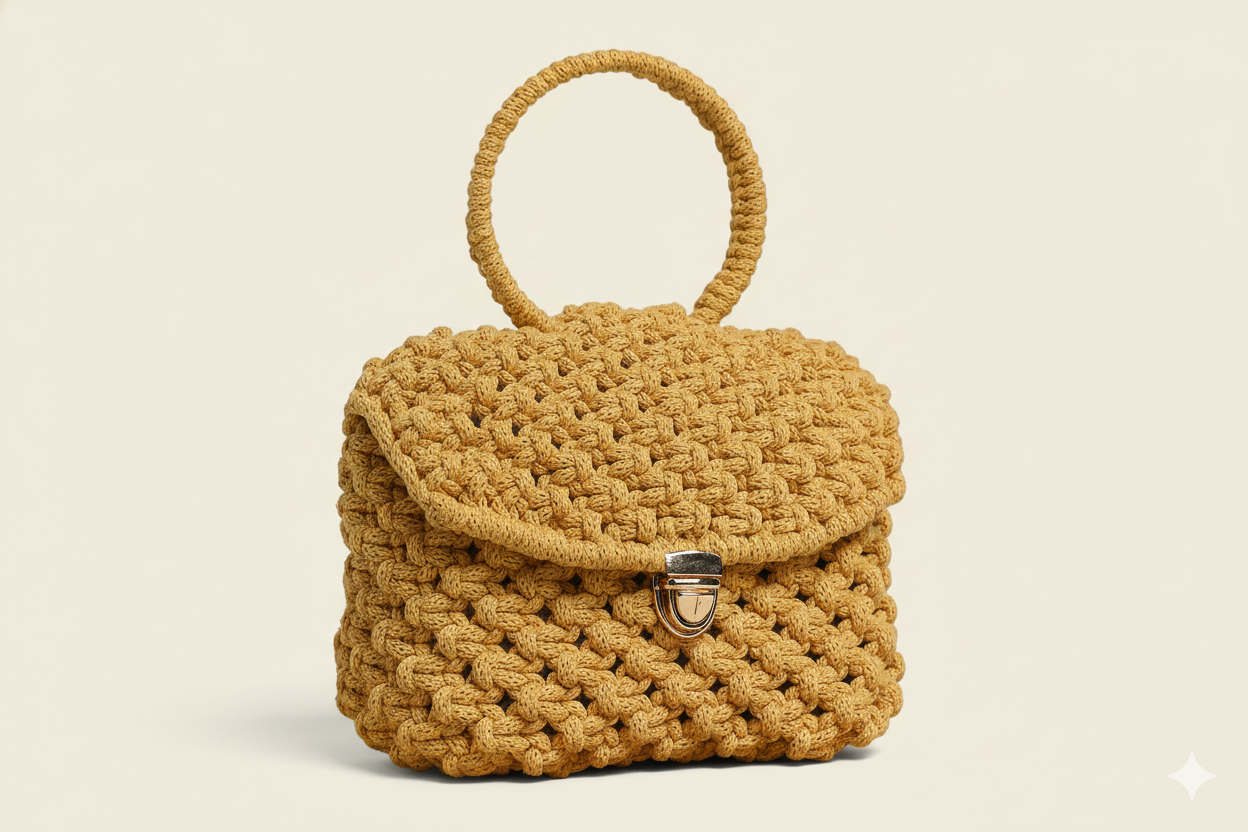 Bolso Deseo · Elegancia artesanal en macramé ·