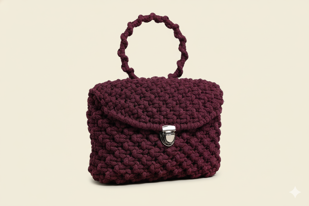 Bolso Deseo · Elegancia artesanal en macramé ·