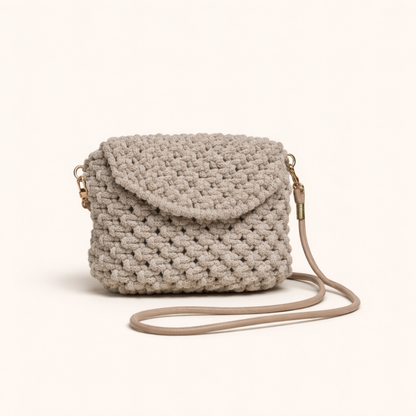 Bolso Natura · Diseño natural en macramé ·