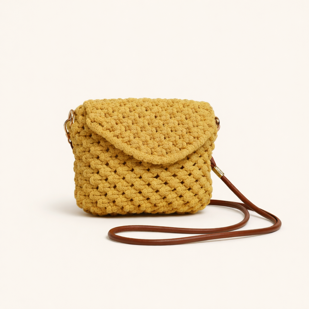 Bolso Natura · Diseño natural en macramé ·